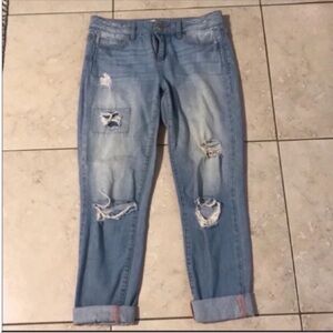 Bcbgeneration Jeans Women's Distressed Blue Jeans